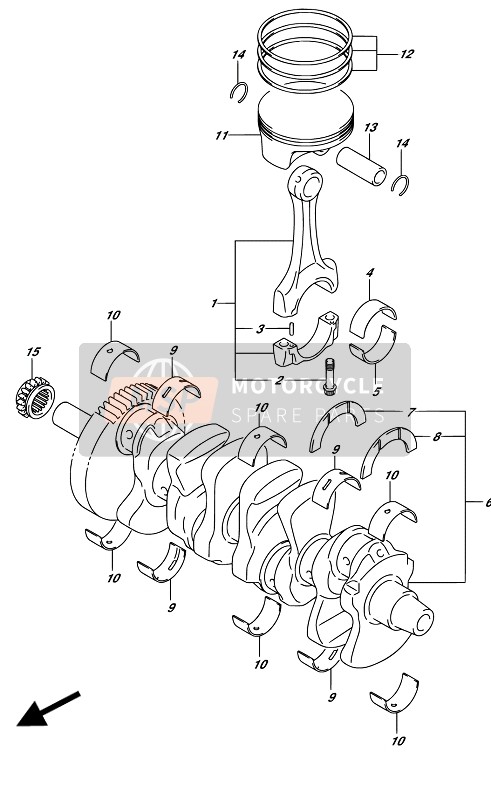 1200017880, Crankshaft Set, Suzuki, 0