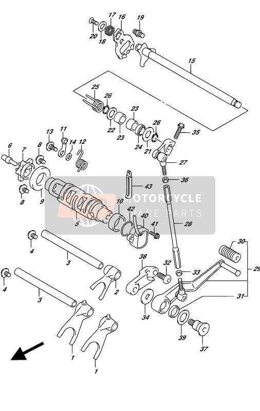 2551206G20, Plate,Gear Shift Cam Drive, Suzuki, 1