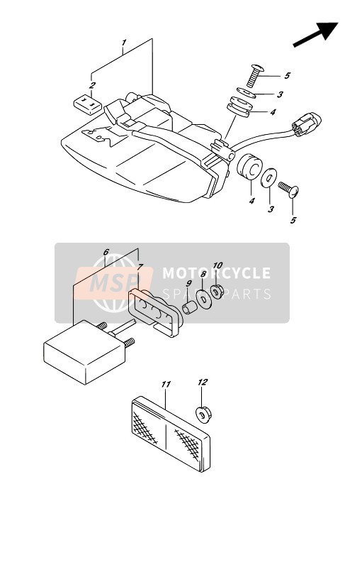 3591017K00, Lamp Assy, License, Suzuki, 0