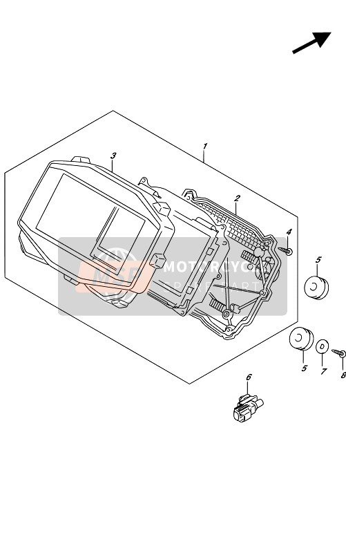 3410017KA0, Tachometer, Suzuki, 0