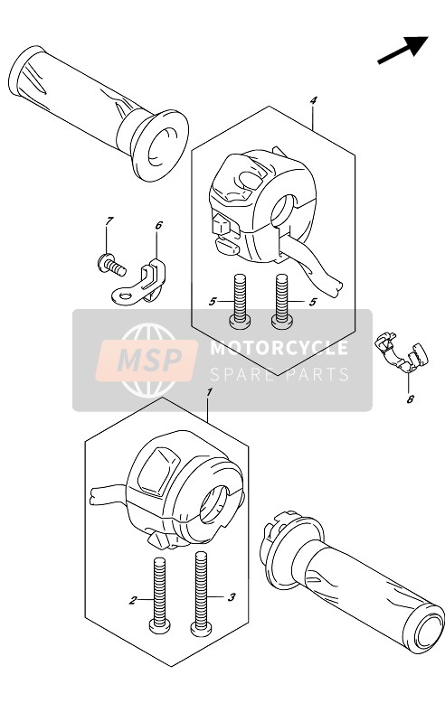 Suzuki GSX-R1000R(Z) 2017 Handle Switch for a 2017 Suzuki GSX-R1000R(Z)