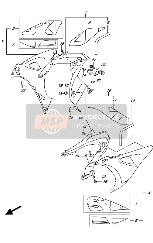 Carenado lateral (GSX-R1000R)