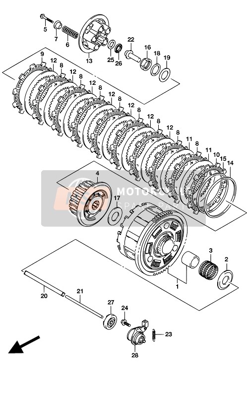 Suzuki GSX-S750A(Z) 2017 Clutch for a 2017 Suzuki GSX-S750A(Z)