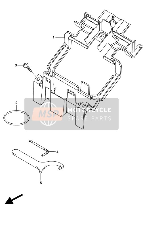 4743113K00, Gereedschapbak, Suzuki, 0