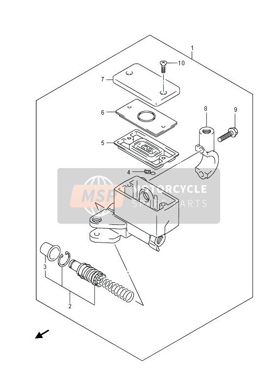 Suzuki GSR750(A) 2014 Front Master Cylinder for a 2014 Suzuki GSR750(A)