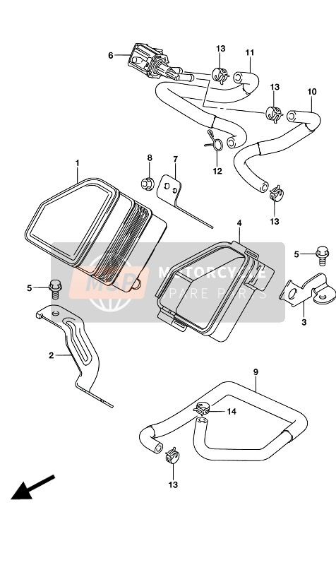 Suzuki GSX-S750A(Z) 2017 EVAP System for a 2017 Suzuki GSX-S750A(Z)