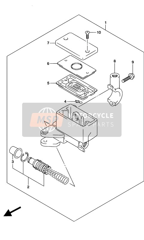 Suzuki GSX-S750A(Z) 2017 Front Master Cylinder for a 2017 Suzuki GSX-S750A(Z)