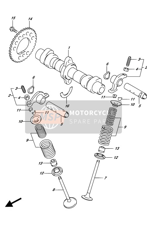 Suzuki GW250(Z) INAZUMA 2017 Árbol De Levas & Válvula para un 2017 Suzuki GW250(Z) INAZUMA