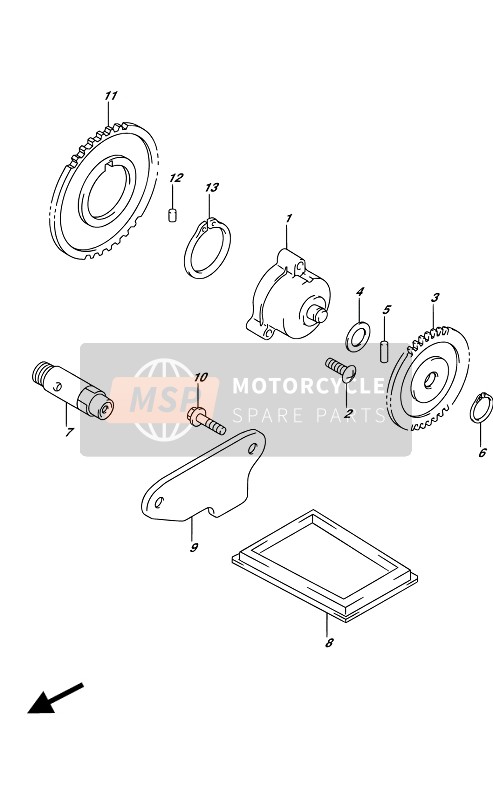 Suzuki SV650(A)(UA) 2017 Bomba de aceite para un 2017 Suzuki SV650(A)(UA)