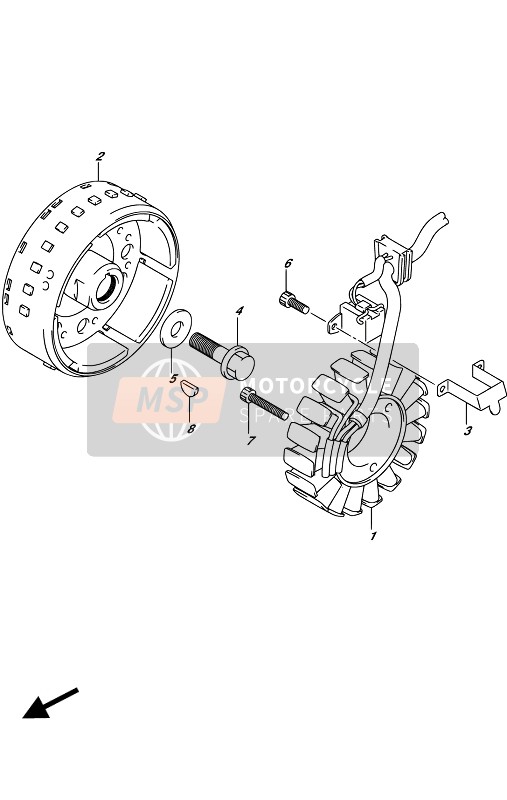 Suzuki SV650(A)(UA) 2017 Imanes para un 2017 Suzuki SV650(A)(UA)