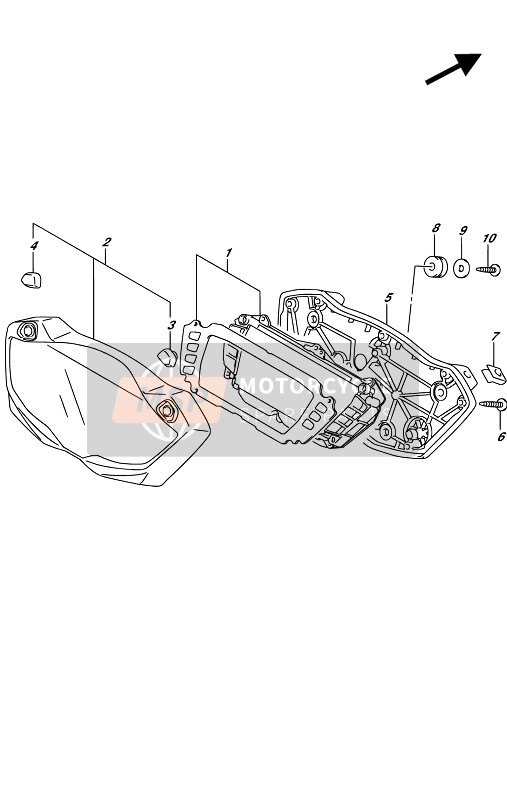 Suzuki SV650(A)(UA) 2017 Speedometer for a 2017 Suzuki SV650(A)(UA)