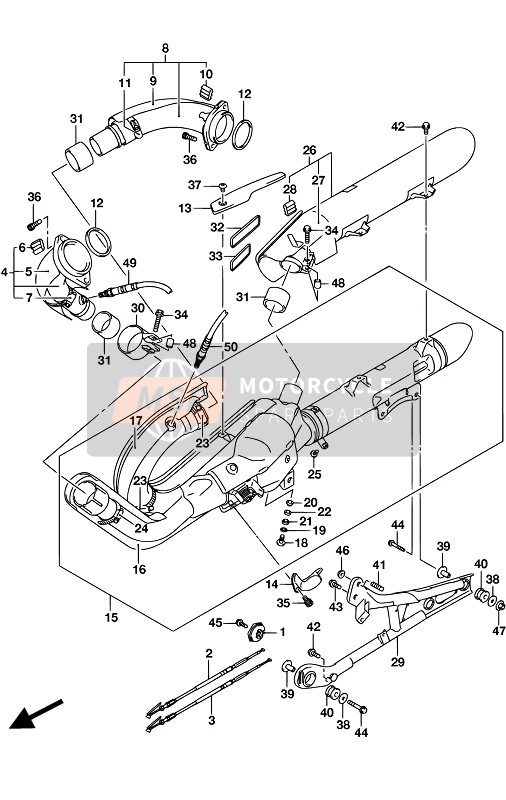 Suzuki VZR1800(BZ) INTRUDER 2017 SCHALLDÄMPFER (VZR1800BZ E19) für ein 2017 Suzuki VZR1800(BZ) INTRUDER