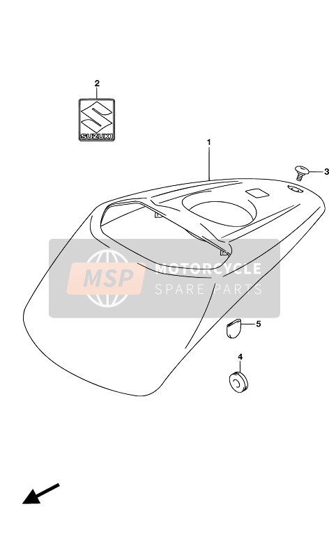 Fuel Tank Front Cover (VZR1800BZ E19)