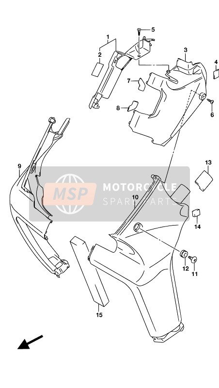 Bovenste Frame afdekking (VZR1800BZ E19)