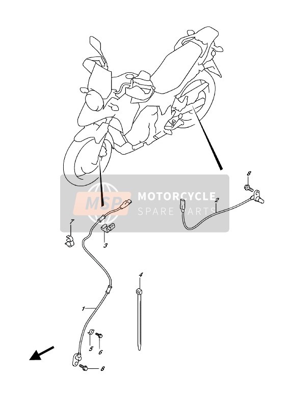 Suzuki DL250A V-STROM 2018 Corps Électrique 1 pour un 2018 Suzuki DL250A V-STROM