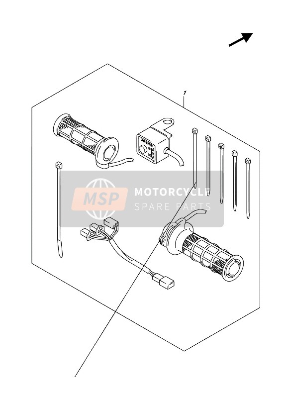 5710021810, Handvatverwarming Set, Suzuki, 0