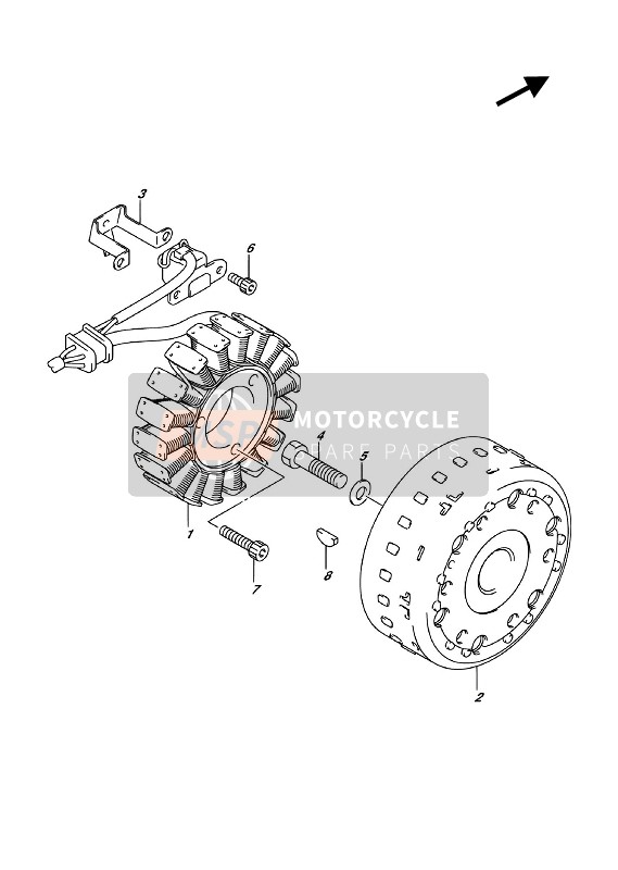 Suzuki DL650A(XA) V-STROM 2018 Aimants pour un 2018 Suzuki DL650A(XA) V-STROM