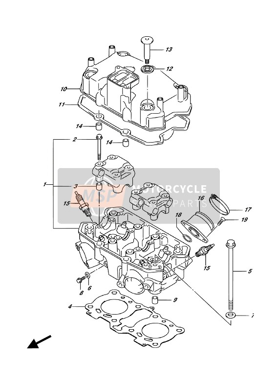 Suzuki GSX250RA(ZA) 2018 Culasse pour un 2018 Suzuki GSX250RA(ZA)