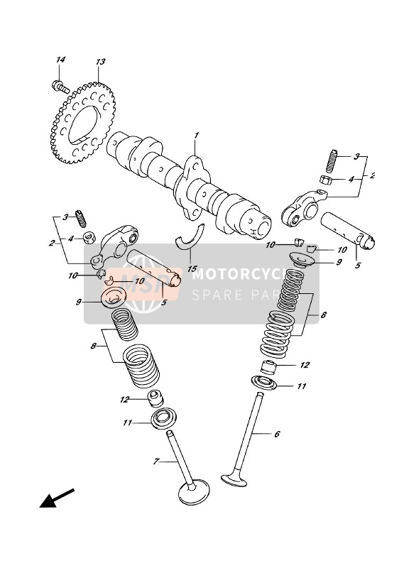 Suzuki GSX250RA(ZA) 2018 Camshaft & Valve for a 2018 Suzuki GSX250RA(ZA)