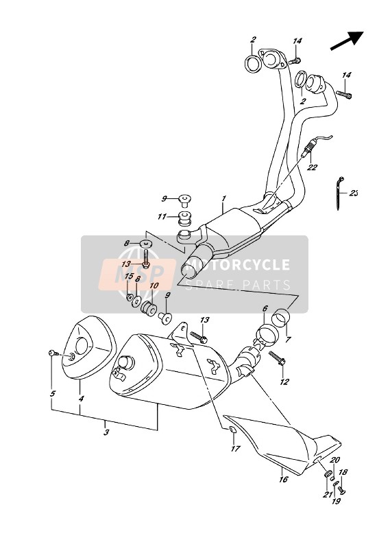 1445920K01, Clamp, Muf Connector, Suzuki, 1