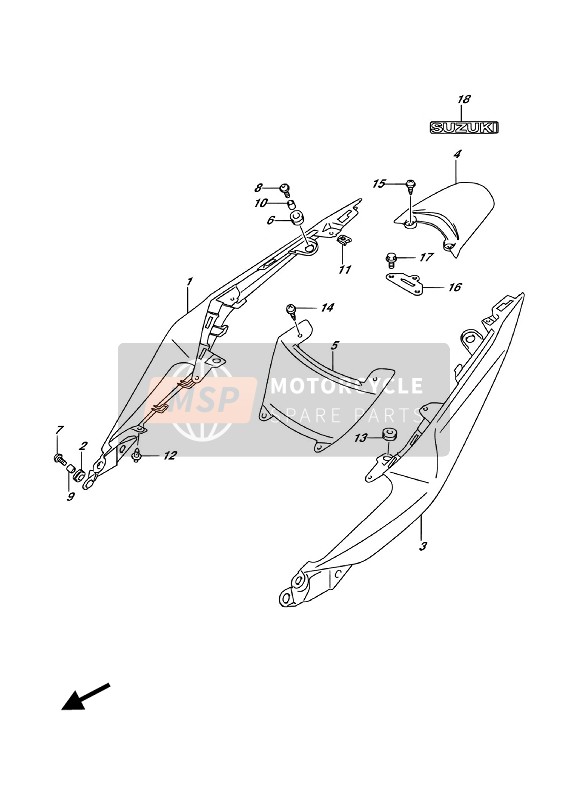 4711120K01YAY, Cover,Frame,R, Suzuki, 0