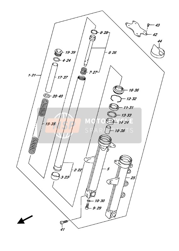 5110420K00, Bras De Fourche, Suzuki, 0