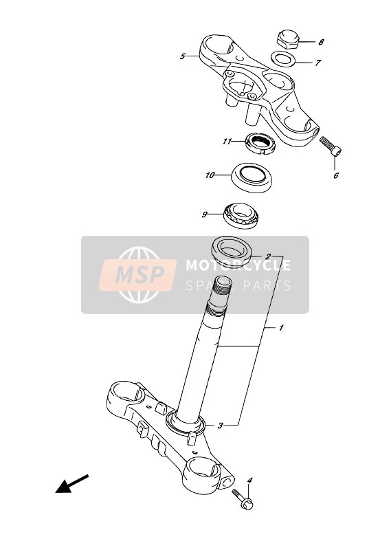 Suzuki GSX250RA(ZA) 2018 Steering Stem for a 2018 Suzuki GSX250RA(ZA)