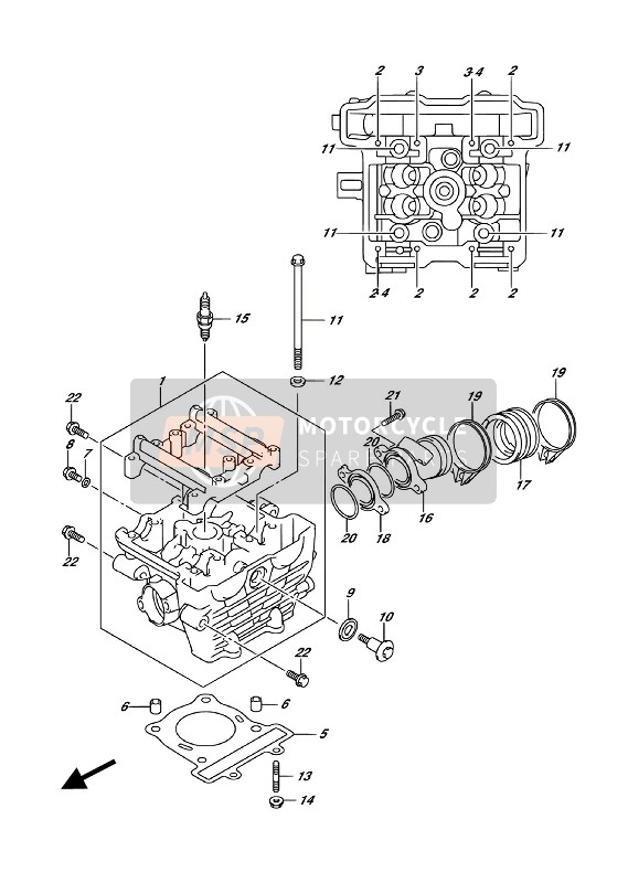 1110023K00, Junta Culata, Suzuki, 0