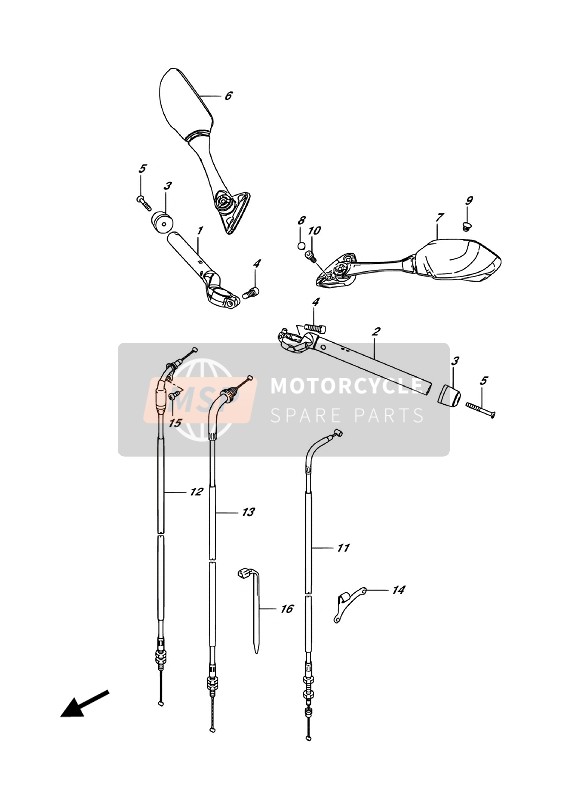 5830023KD0, Cable Assy, Throttle No.2, Suzuki, 0