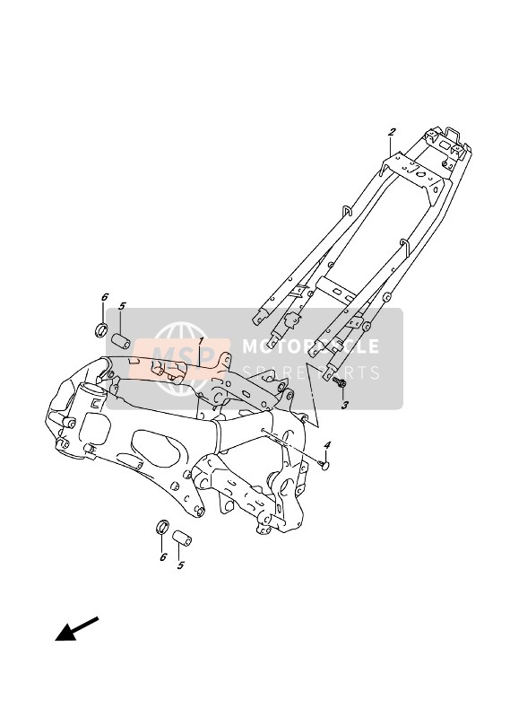 Suzuki GSX-R1000(A)(RZ) 2018 Frame for a 2018 Suzuki GSX-R1000(A)(RZ)