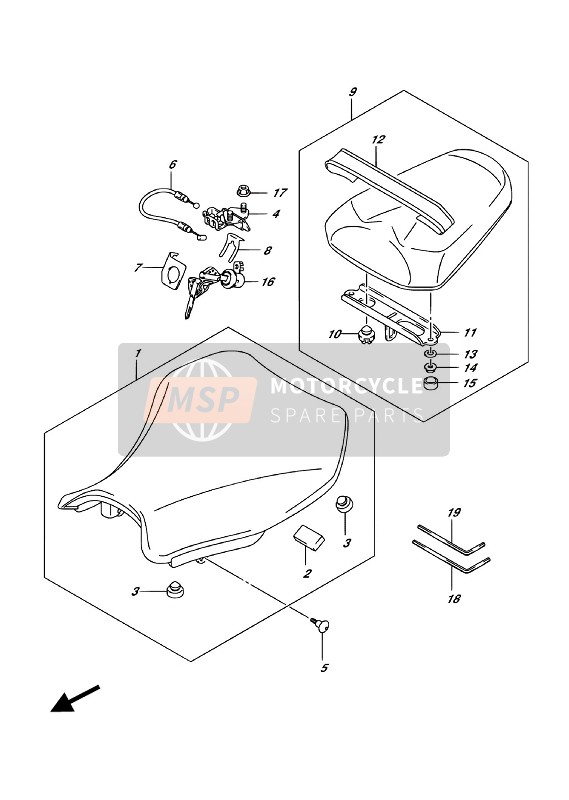 Suzuki GSX-R1000(A)(RZ) 2018 Siège pour un 2018 Suzuki GSX-R1000(A)(RZ) Suzuki GSX-R1000(A)(RZ) 2018 Siège pour un 2018 Suzuki GSX-R1000(A)(RZ)