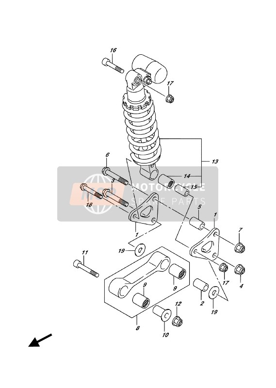 Rear Cushion Lever (GSX-R1000A)