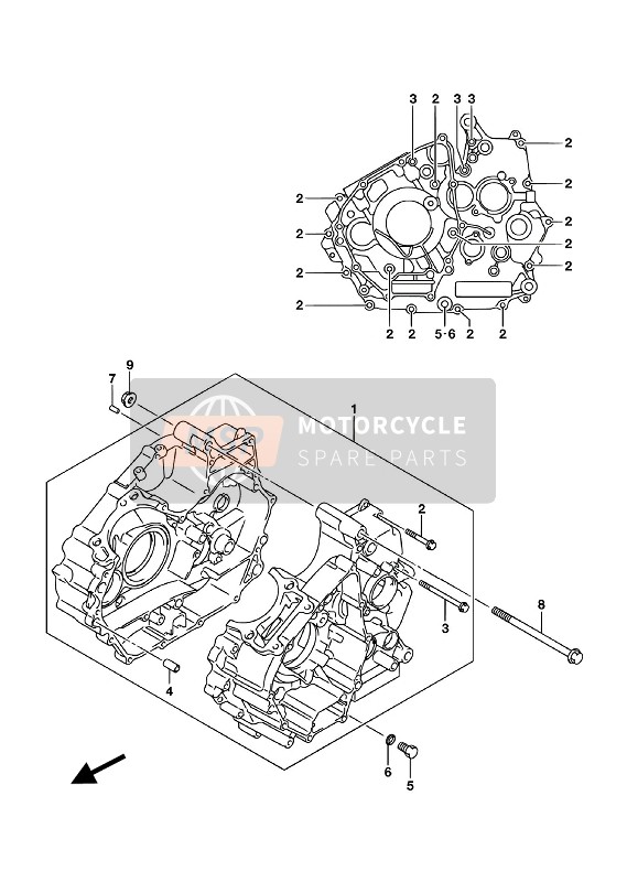 Suzuki GSX-S125M(L)(LX) 2018 Kurbelgehäuse für ein 2018 Suzuki GSX-S125M(L)(LX)