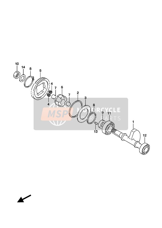 Suzuki GSX-S125M(L)(LX) 2018 Bilanciatore a manovella per un 2018 Suzuki GSX-S125M(L)(LX)