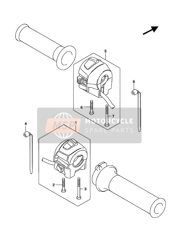 Suzuki GSX-S125M(L)(LX) 2018 Interruptor de manija para un 2018 Suzuki GSX-S125M(L)(LX)