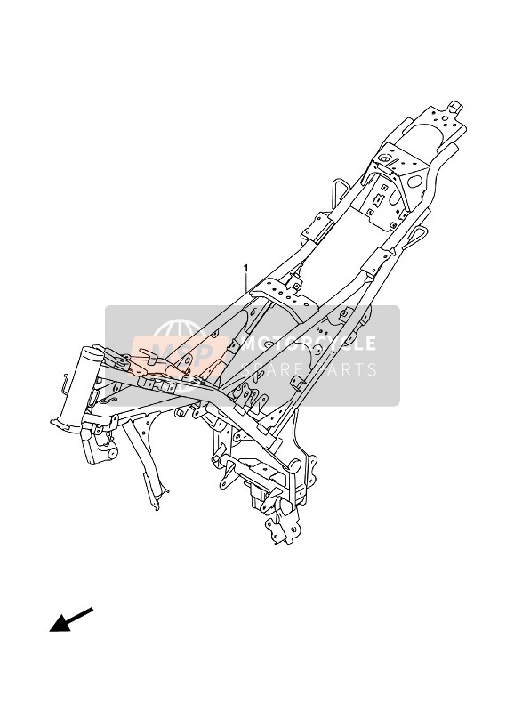 Suzuki GSX-S125M(L)(LX) 2018 Frame for a 2018 Suzuki GSX-S125M(L)(LX)