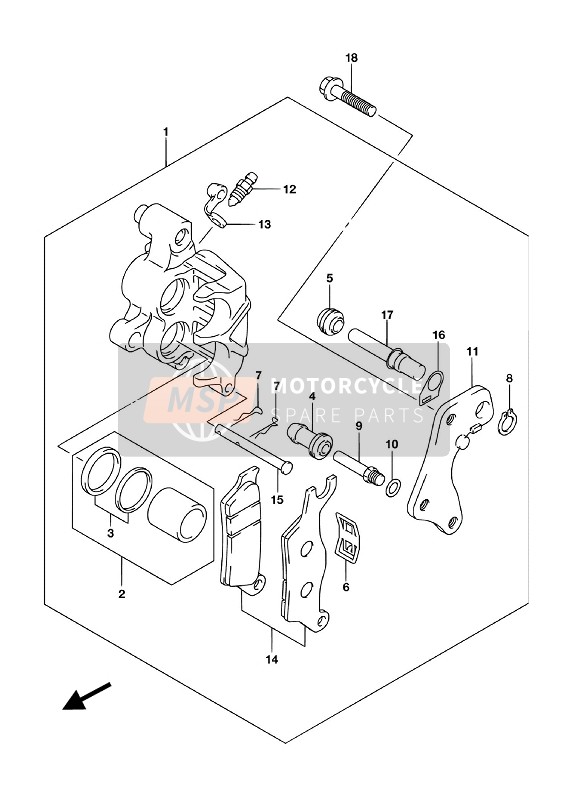 5914134J00, .Pin, Pad, Suzuki, 0