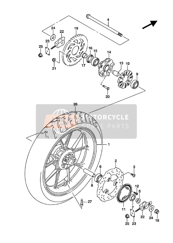 6921125G70, Disque De Frein Arriere, Suzuki, 0