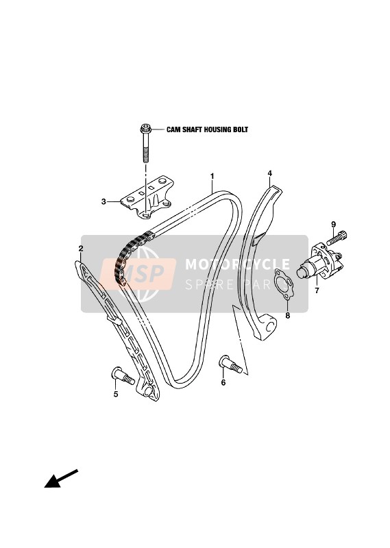 Suzuki GSX-S750A(ZA) 2018 Cam Chain for a 2018 Suzuki GSX-S750A(ZA)