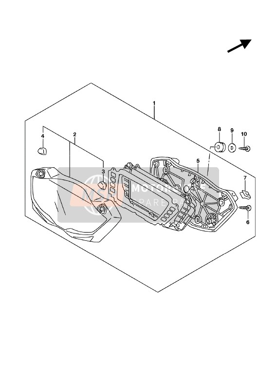 Suzuki GSX-S750A(ZA) 2018 Tachimetro per un 2018 Suzuki GSX-S750A(ZA)