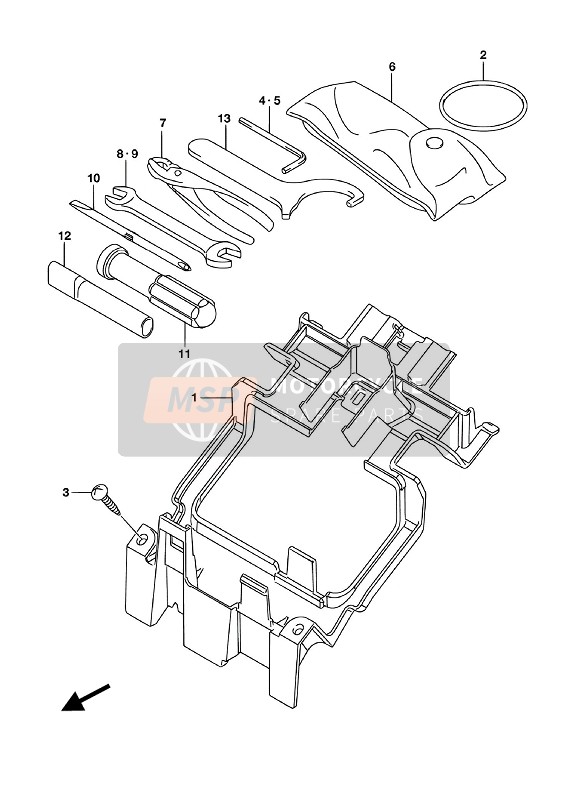 0982200003, Clamp, Suzuki, 2