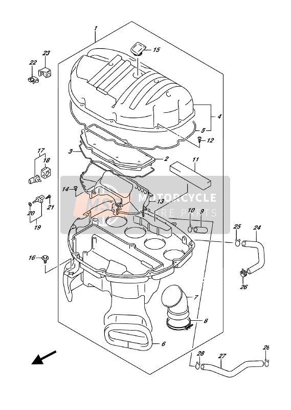 1369704K00, Hose, Isc Valve, Suzuki, 1