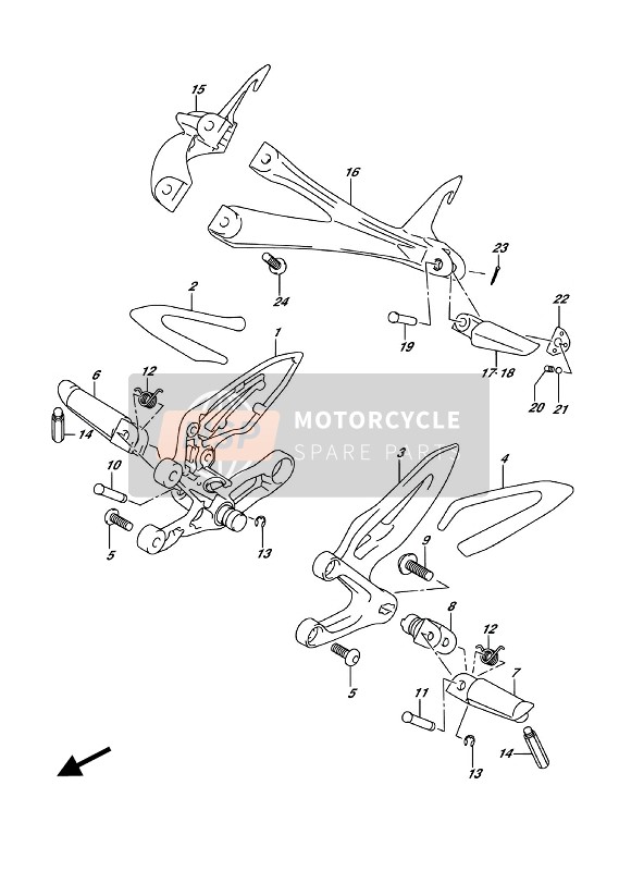 4351635F20, Reposapies, Suzuki, 1