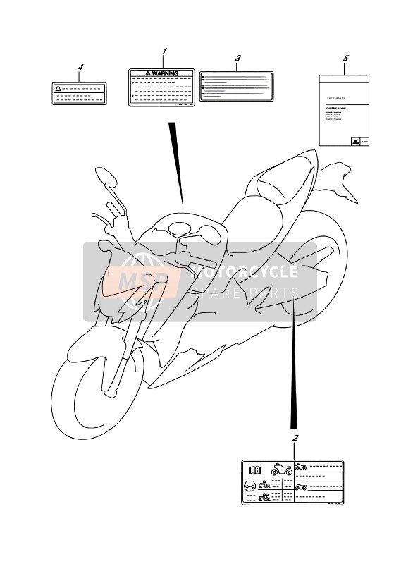 Suzuki GSX-S1000A(Z) 2018 Etiqueta (GSX-S1000ZA) para un 2018 Suzuki GSX-S1000A(Z)