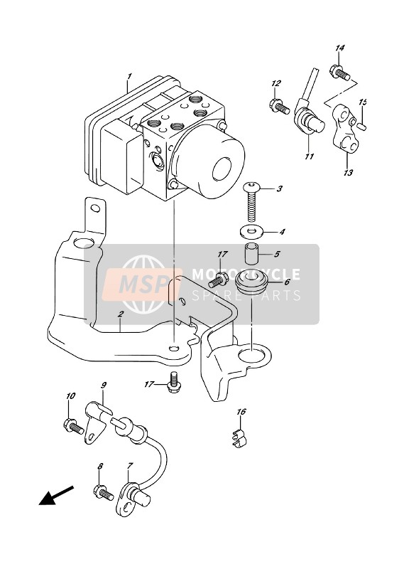 Suzuki GSX-S1000A(Z) 2018 Hydraulic Unit for a 2018 Suzuki GSX-S1000A(Z)