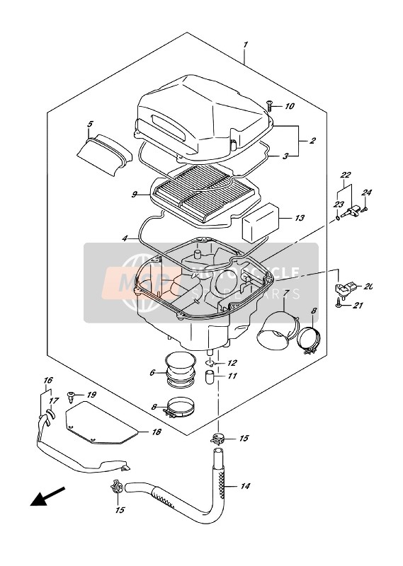 Suzuki SV650A 2018 LUFTFILTER für ein 2018 Suzuki SV650A