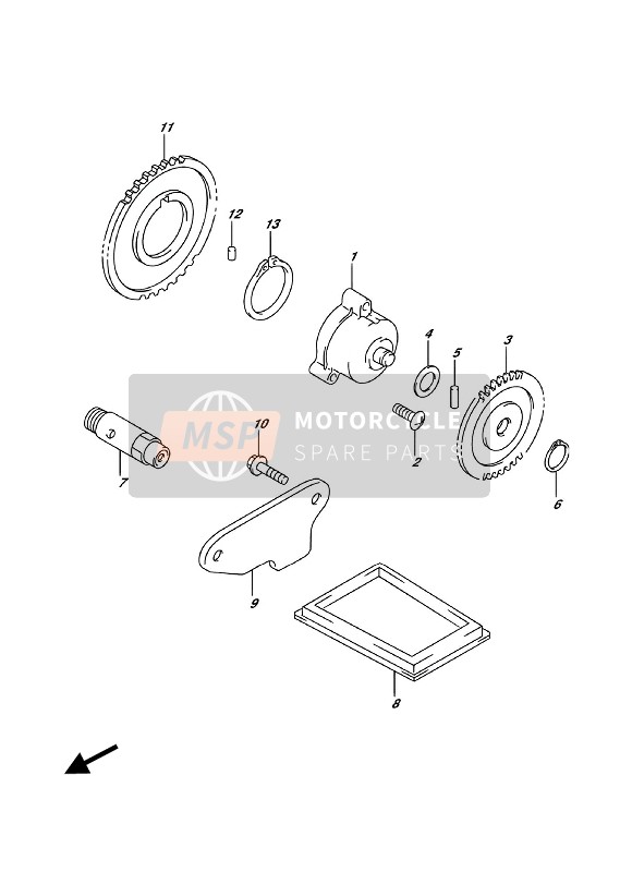 Suzuki SV650A 2018 Oil Pump for a 2018 Suzuki SV650A