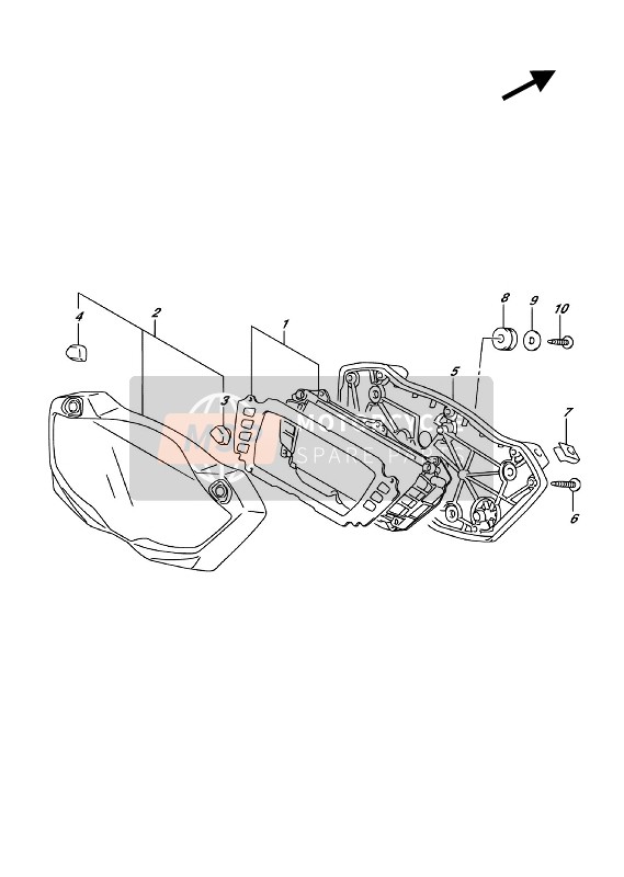 Suzuki SV650A 2018 Compteur De Vitesse pour un 2018 Suzuki SV650A