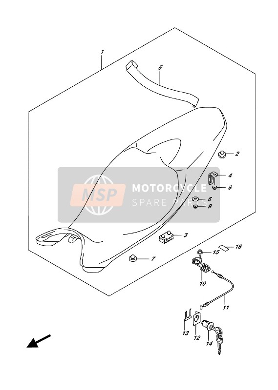 Suzuki SV650A 2018 Seat for a 2018 Suzuki SV650A