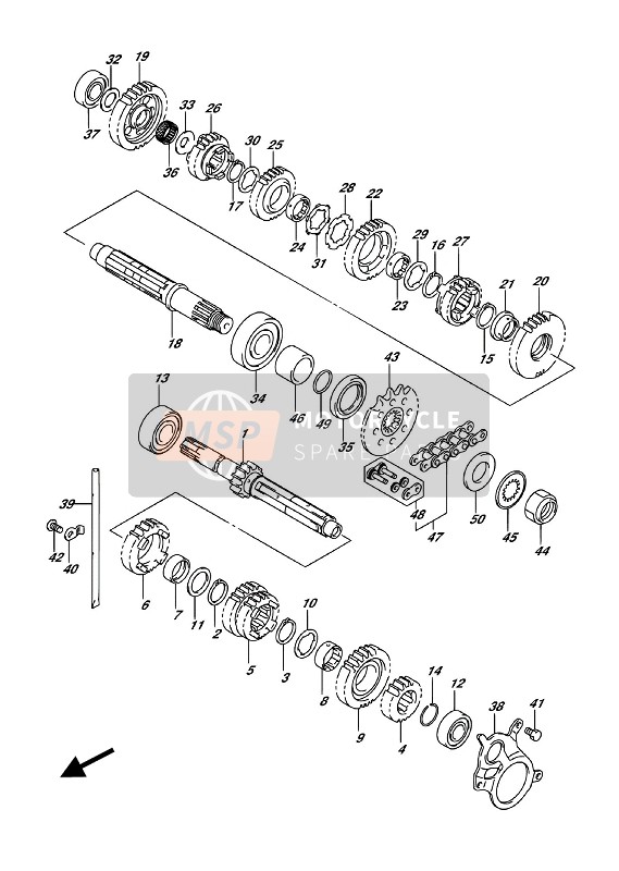 Suzuki SV650XA 2018 Transmission for a 2018 Suzuki SV650XA